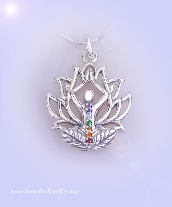 Chakra Anhänger 925 Sterling Silber, Reiki 7 Chakren Heilung, Spiral Chakra  Anhänger, Natürlicher Chakra Stein, Reiki Spiral Chakra Geschenk von  Beldiamo - .de