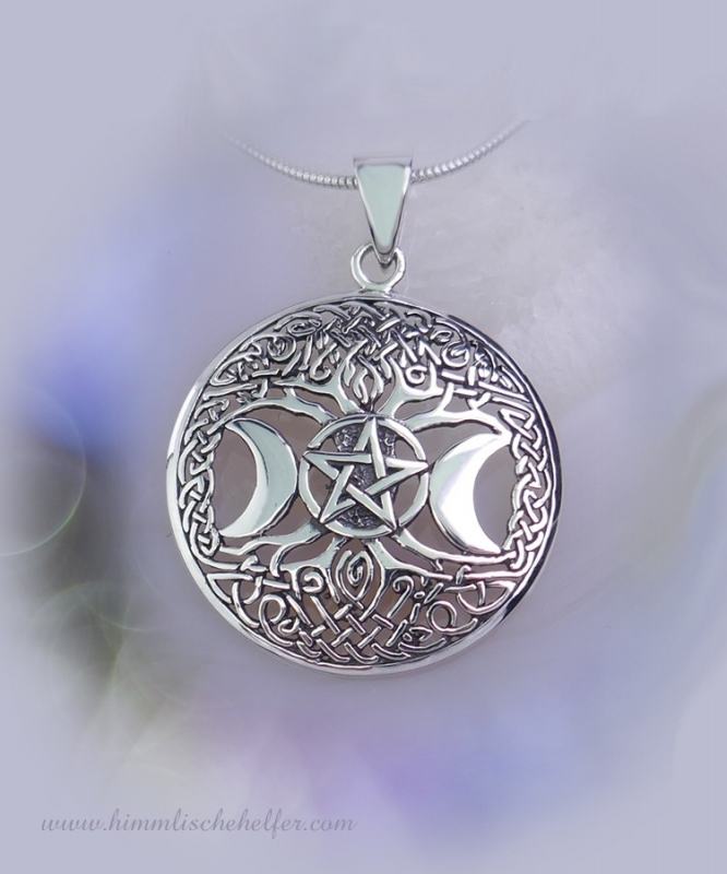 Silber Heilung Baum des Lebens Halskette Anhänger Amulett Talisman Nordic NqMVHV