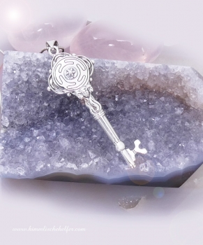 Schlüssel der Hekate Amulett, 925er Sterling Silber - magisches Wissen